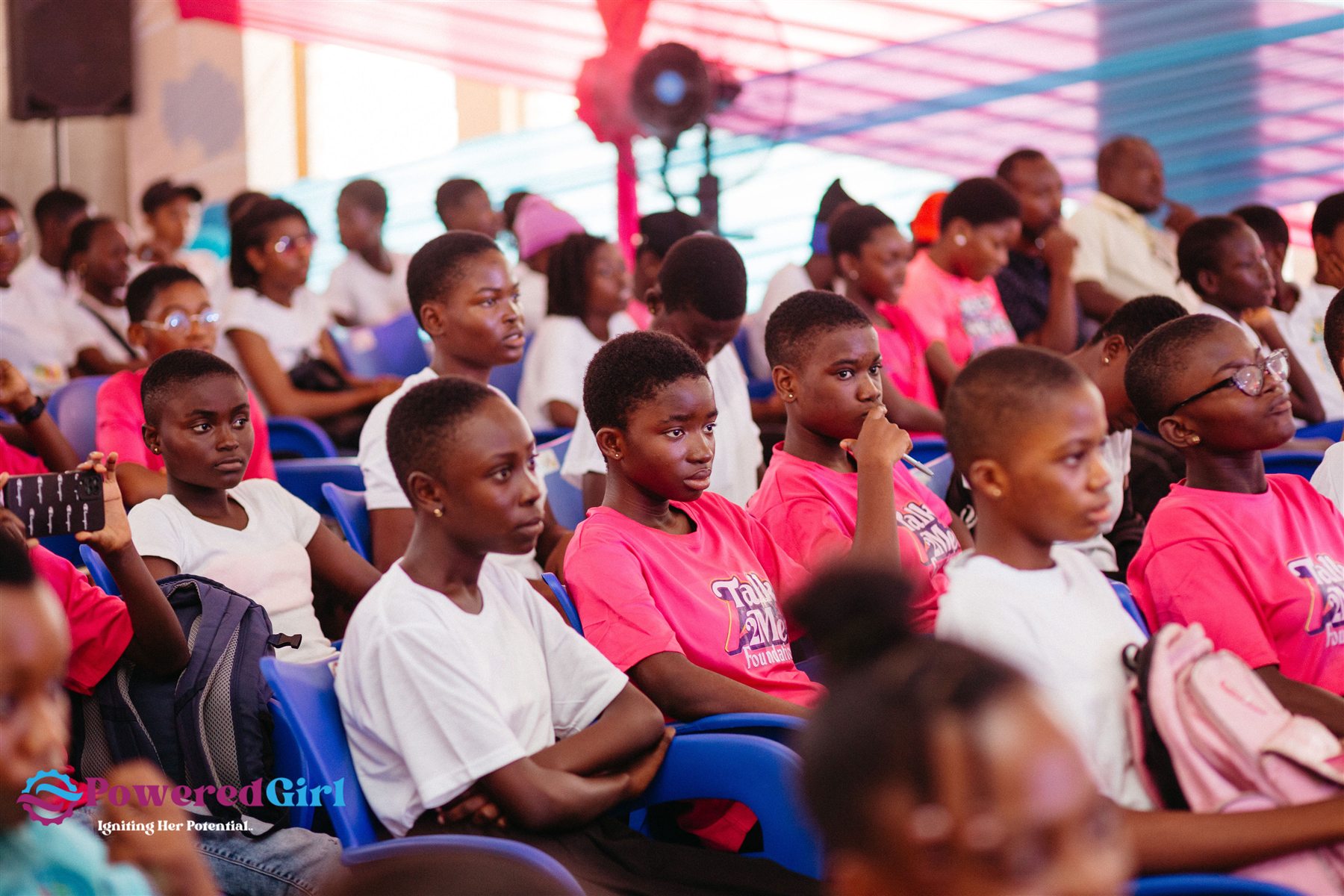 Powered Girl participants presenting their ideas to the Summit audience